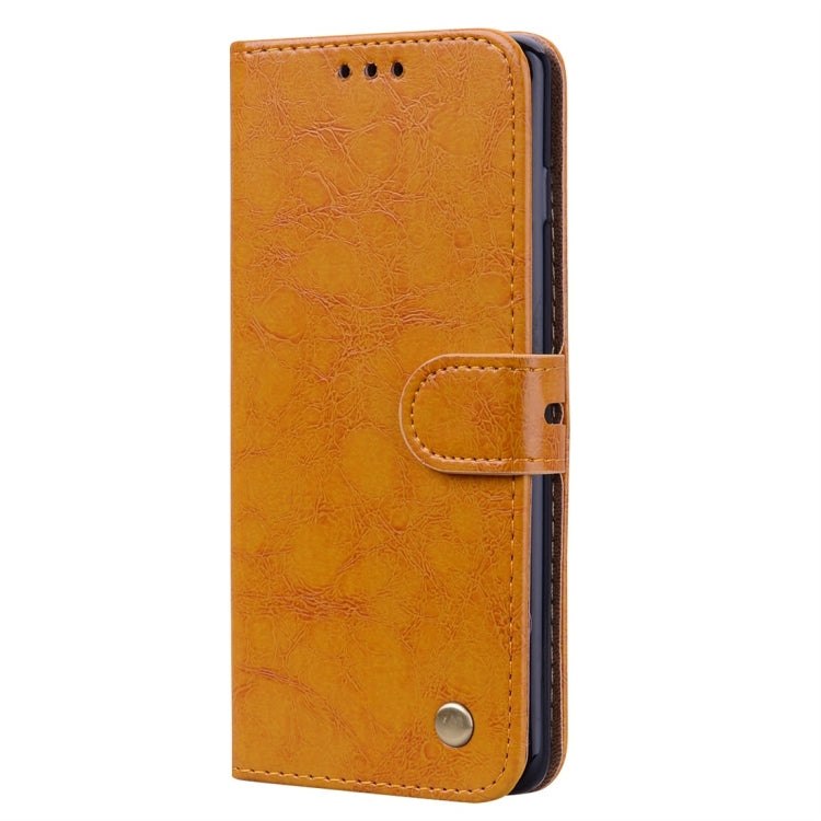 Business Style Oil Wax Texture Horizontal Flip Leather Case for Galaxy S10, with Holder & Card Slots & Wallet