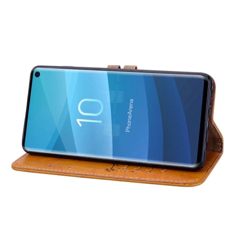 Business Style Oil Wax Texture Horizontal Flip Leather Case for Galaxy S10, with Holder & Card Slots & Wallet