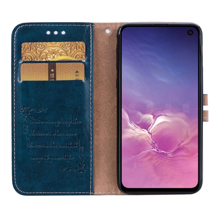 Business Style Oil Wax Texture Horizontal Flip Leather Case for Galaxy S10 E, with Holder & Card Slots & Wallet