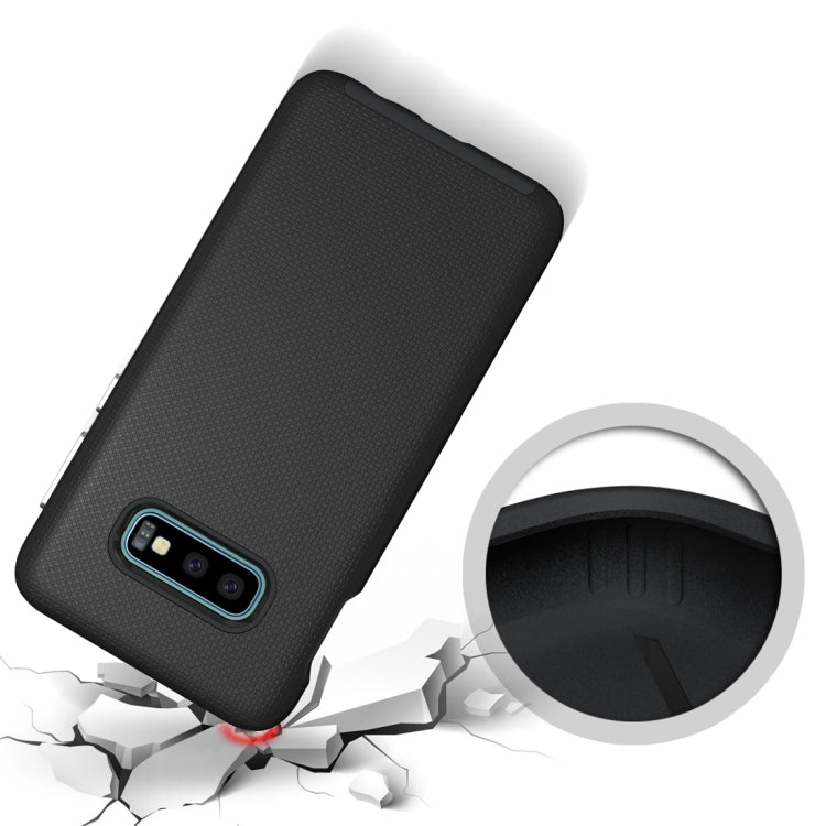 Anti-slip Armor Texture TPU + PC Case for Galaxy S10 E