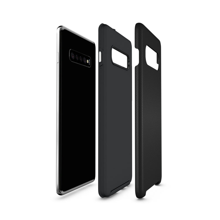 Anti-slip Armor Texture TPU + PC Case for Galaxy S10 Plus