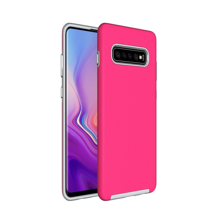 Anti-slip Armor Texture TPU + PC Case for Galaxy S10 Plus