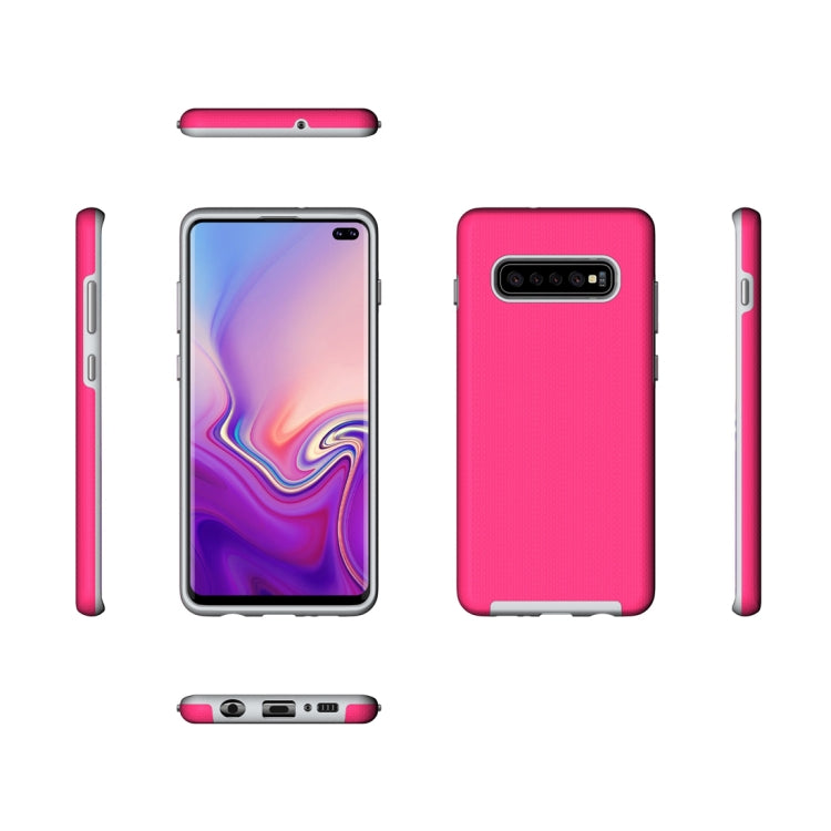 Anti-slip Armor Texture TPU + PC Case for Galaxy S10 Plus