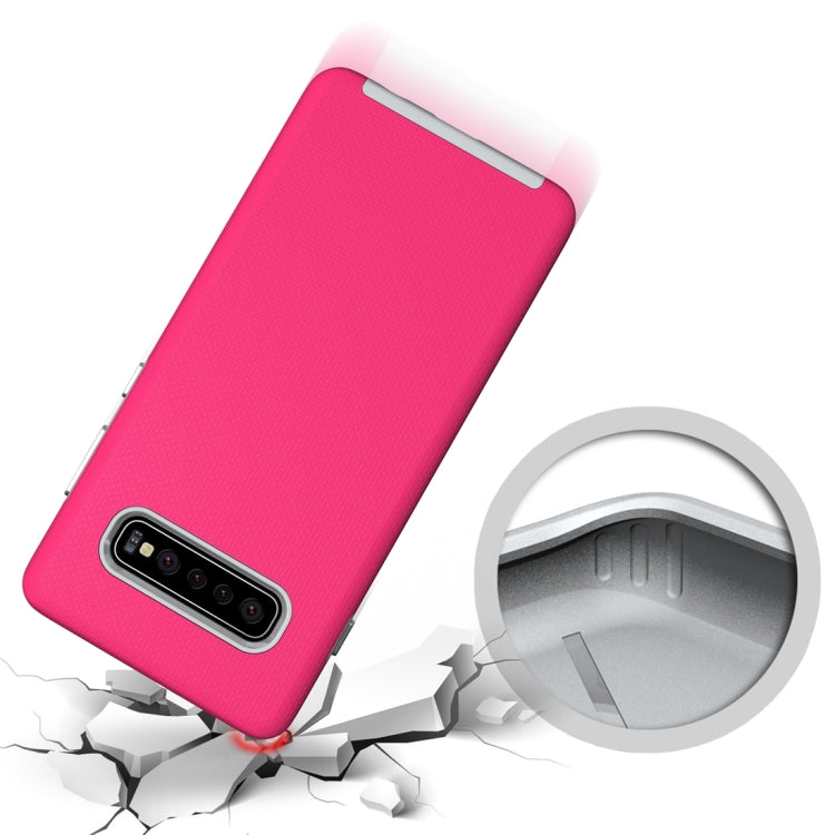 Anti-slip Armor Texture TPU + PC Case for Galaxy S10 Plus