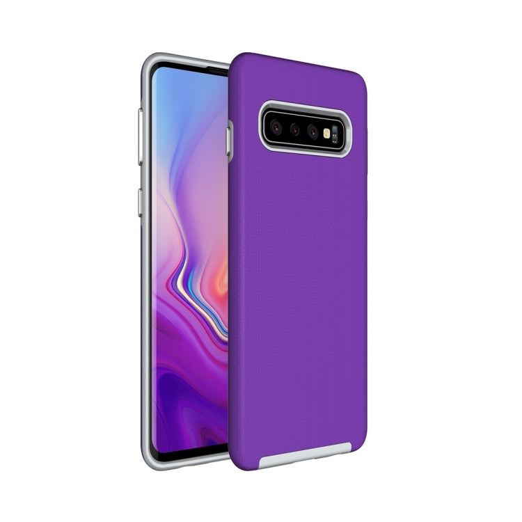Anti-slip Armor Texture TPU + PC Case for Galaxy S10