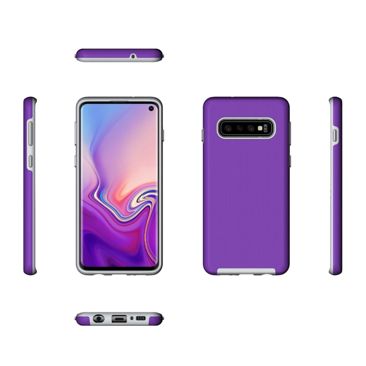 Anti-slip Armor Texture TPU + PC Case for Galaxy S10
