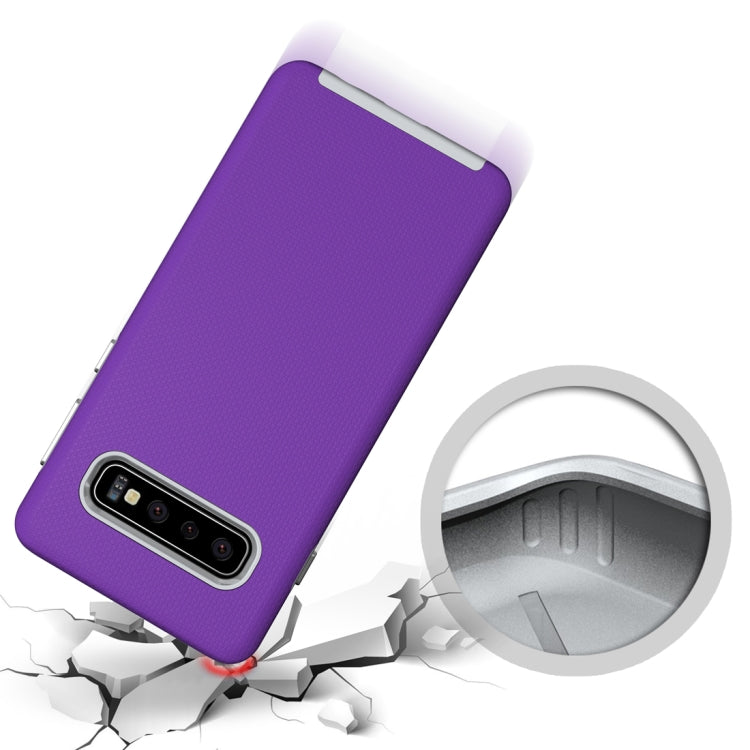 Anti-slip Armor Texture TPU + PC Case for Galaxy S10
