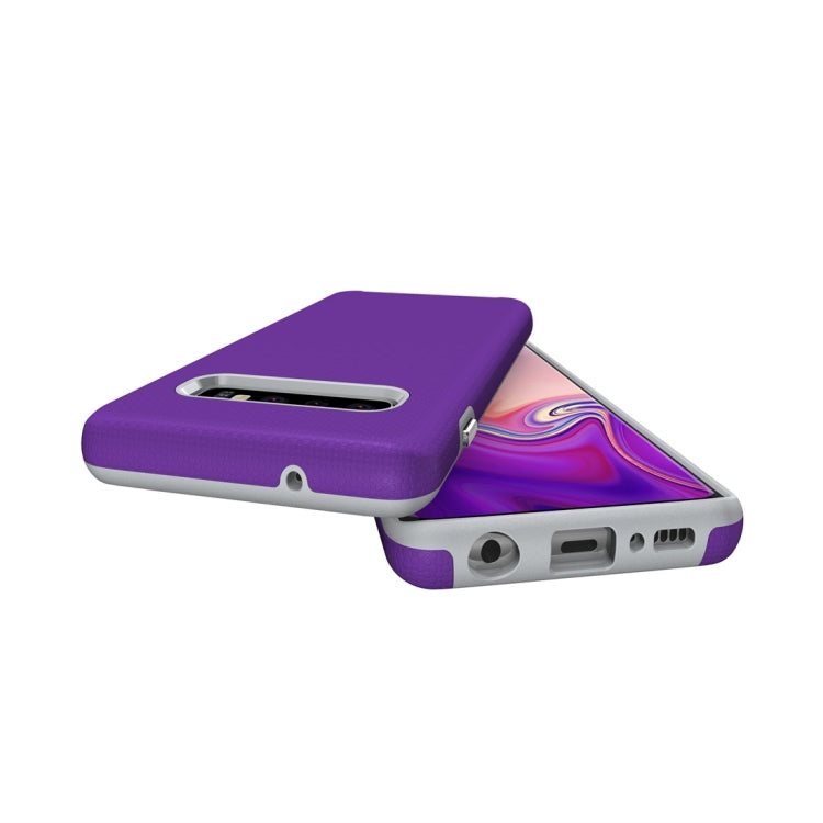 Anti-slip Armor Texture TPU + PC Case for Galaxy S10