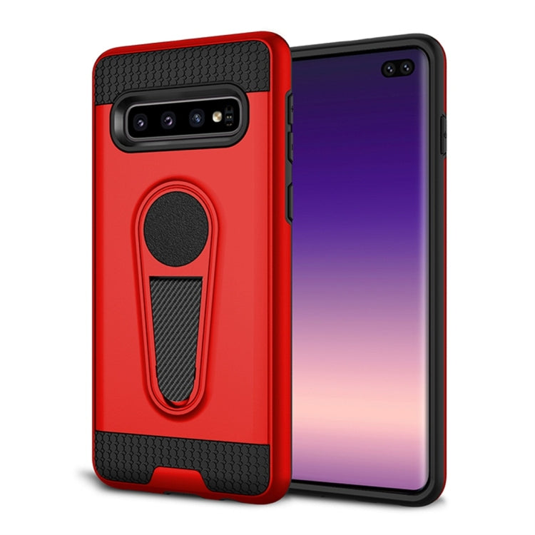 Shockproof Armor TPU + PC Protective Case for Galaxy S10 Plus, with Holder
