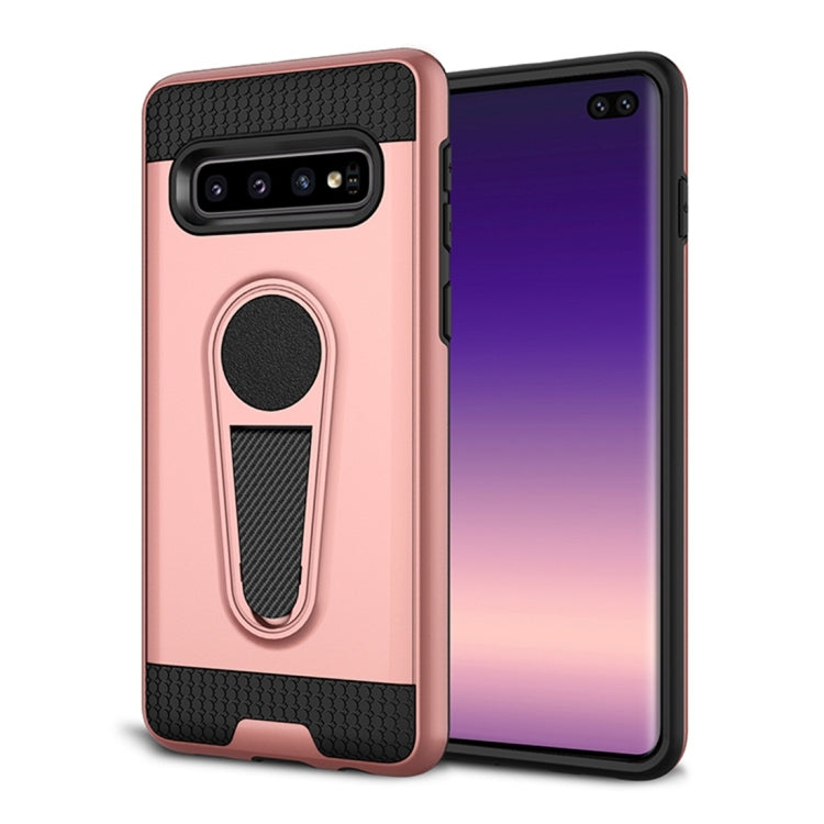 Shockproof Armor TPU + PC Protective Case for Galaxy S10 Plus, with Holder