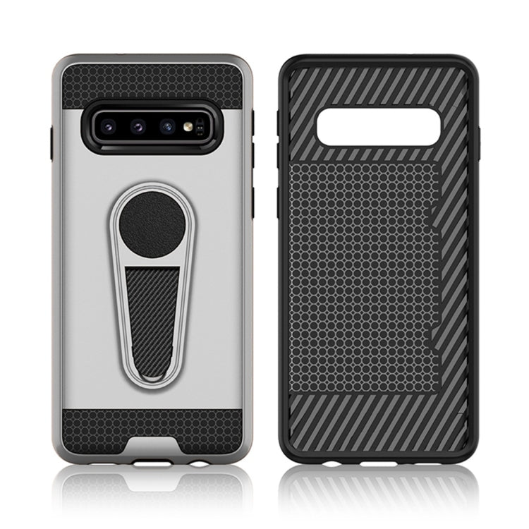 Shockproof Armor TPU + PC Protective Case for Galaxy S10 Plus, with Holder