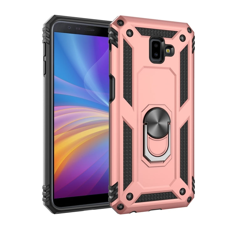 Armor Shockproof TPU + PC Protective Case for Galaxy J6 Plus, with 360 Degree Rotation Holder