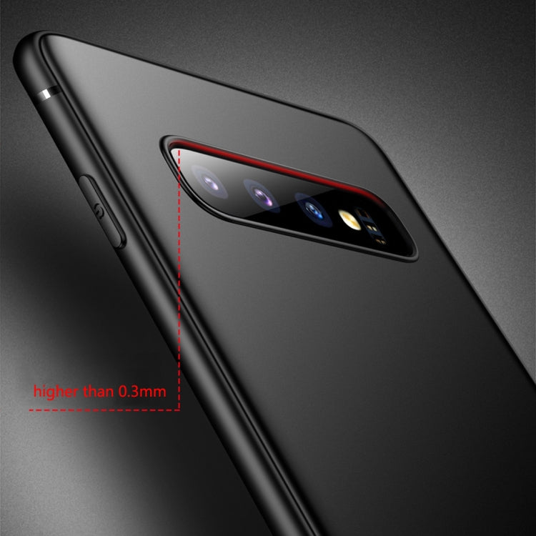CAFELE Ultra-thin Frosted Soft TPU Protective Case for Galaxy S10 Plus (Black)