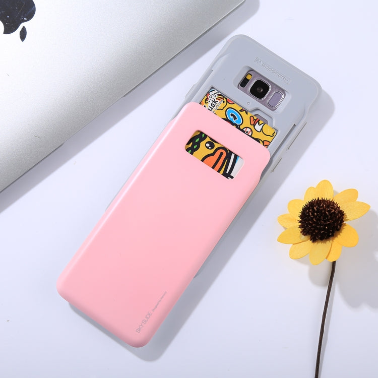 GOOSPERY for Galaxy S8+ / G955 TPU + PC Sky Slide Bumper Protective Back Case with Card Slots
