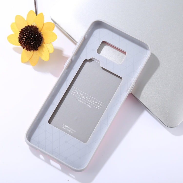 GOOSPERY for Galaxy S8+ / G955 TPU + PC Sky Slide Bumper Protective Back Case with Card Slots