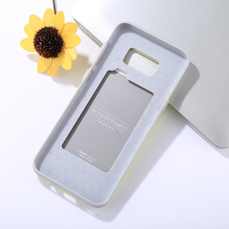 GOOSPERY for Galaxy S8+ / G955 TPU + PC Sky Slide Bumper Protective Back Case with Card Slots