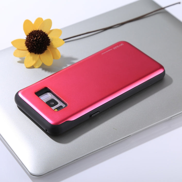 GOOSPERY for Galaxy S8+ / G955 TPU + PC Sky Slide Bumper Protective Back Case with Card Slots