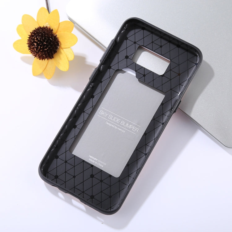 GOOSPERY for Galaxy S8+ / G955 TPU + PC Sky Slide Bumper Protective Back Case with Card Slots
