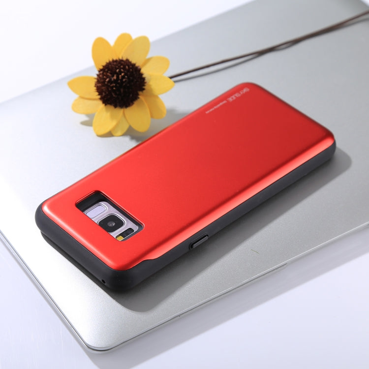 GOOSPERY for Galaxy S8+ / G955 TPU + PC Sky Slide Bumper Protective Back Case with Card Slots