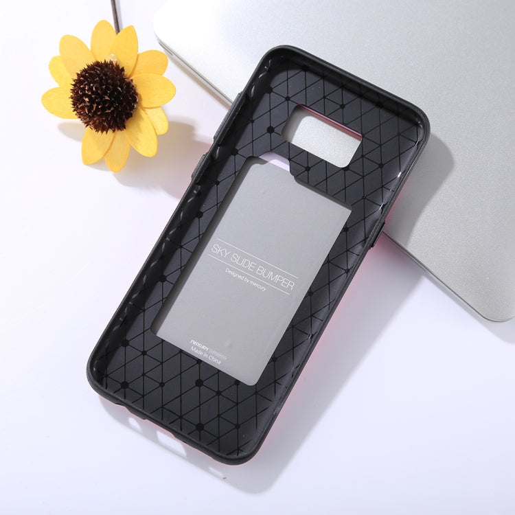 GOOSPERY for Galaxy S8+ / G955 TPU + PC Sky Slide Bumper Protective Back Case with Card Slots