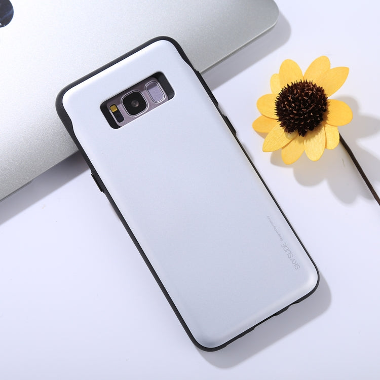 GOOSPERY for Galaxy S8+ / G955 TPU + PC Sky Slide Bumper Protective Back Case with Card Slots