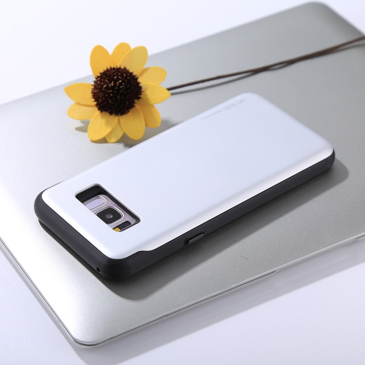 GOOSPERY for Galaxy S8+ / G955 TPU + PC Sky Slide Bumper Protective Back Case with Card Slots
