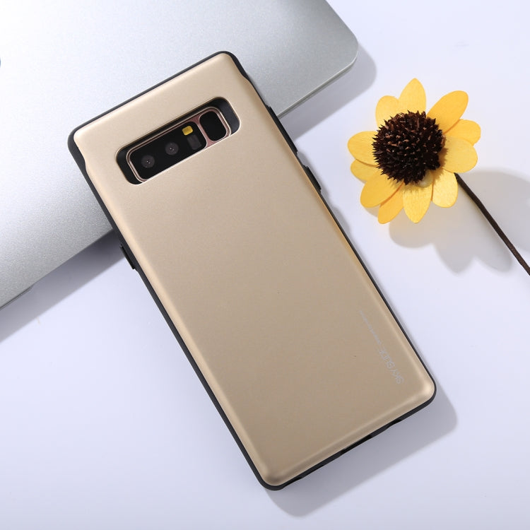 GOOSPERY for Galaxy Note 8 / N950 TPU + PC Sky Slide Bumper Protective Back Case with Card Slots