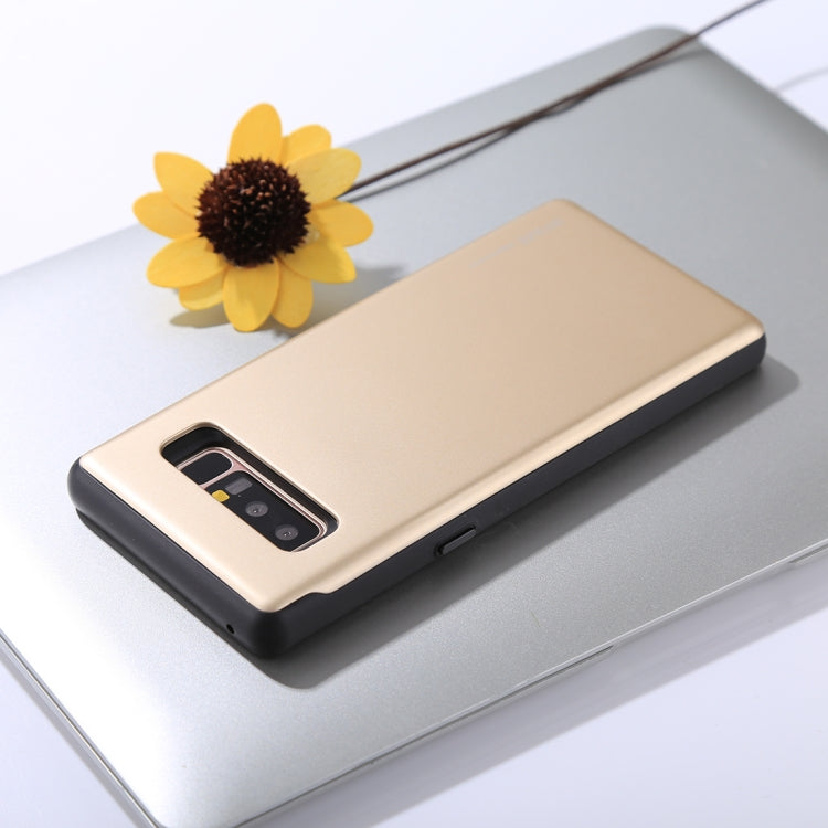 GOOSPERY for Galaxy Note 8 / N950 TPU + PC Sky Slide Bumper Protective Back Case with Card Slots
