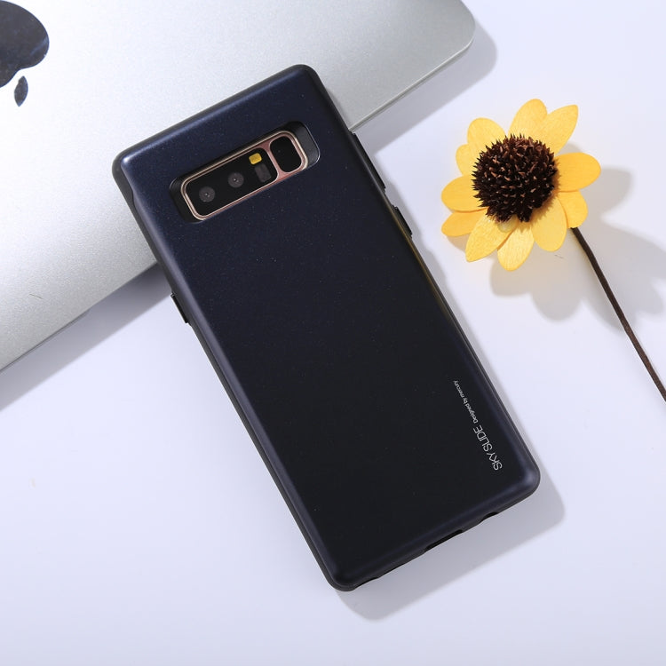 GOOSPERY for Galaxy Note 8 / N950 TPU + PC Sky Slide Bumper Protective Back Case with Card Slots