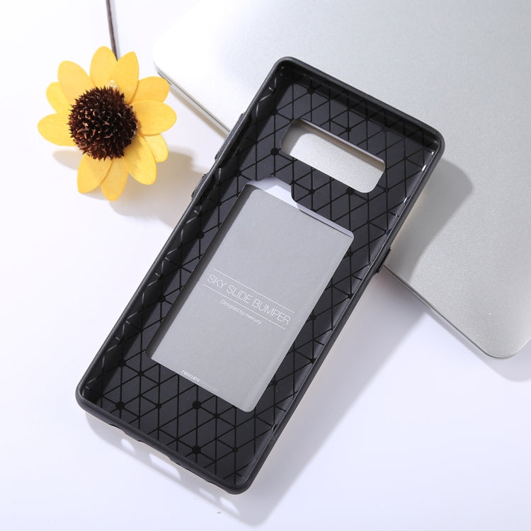 GOOSPERY for Galaxy Note 8 / N950 TPU + PC Sky Slide Bumper Protective Back Case with Card Slots