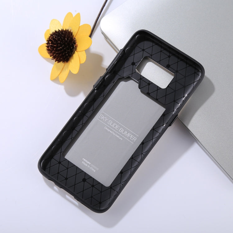 GOOSPERY for Galaxy S8 / G950 TPU + PC Sky Slide Bumper Protective Back Case with Card Slots