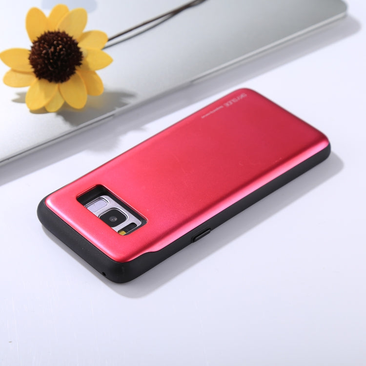 GOOSPERY for Galaxy S8 / G950 TPU + PC Sky Slide Bumper Protective Back Case with Card Slots