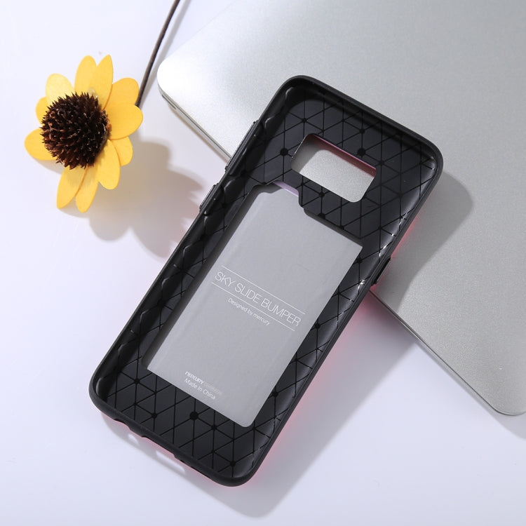 GOOSPERY for Galaxy S8 / G950 TPU + PC Sky Slide Bumper Protective Back Case with Card Slots