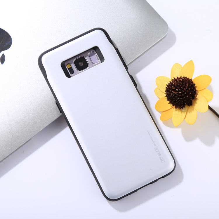 GOOSPERY for Galaxy S8 / G950 TPU + PC Sky Slide Bumper Protective Back Case with Card Slots