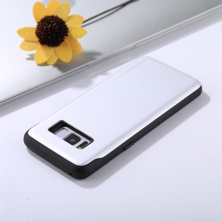 GOOSPERY for Galaxy S8 / G950 TPU + PC Sky Slide Bumper Protective Back Case with Card Slots