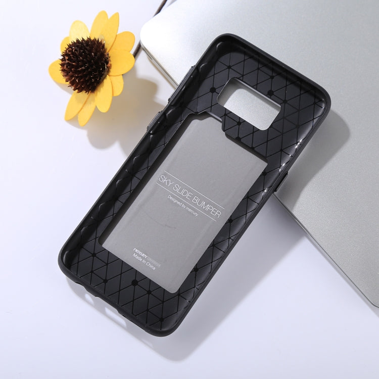 GOOSPERY for Galaxy S8 / G950 TPU + PC Sky Slide Bumper Protective Back Case with Card Slots