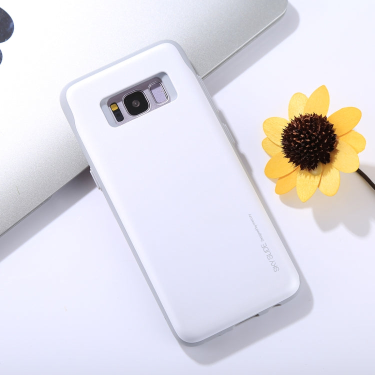 GOOSPERY for Galaxy S8 / G950 TPU + PC Sky Slide Bumper Protective Back Case with Card Slots