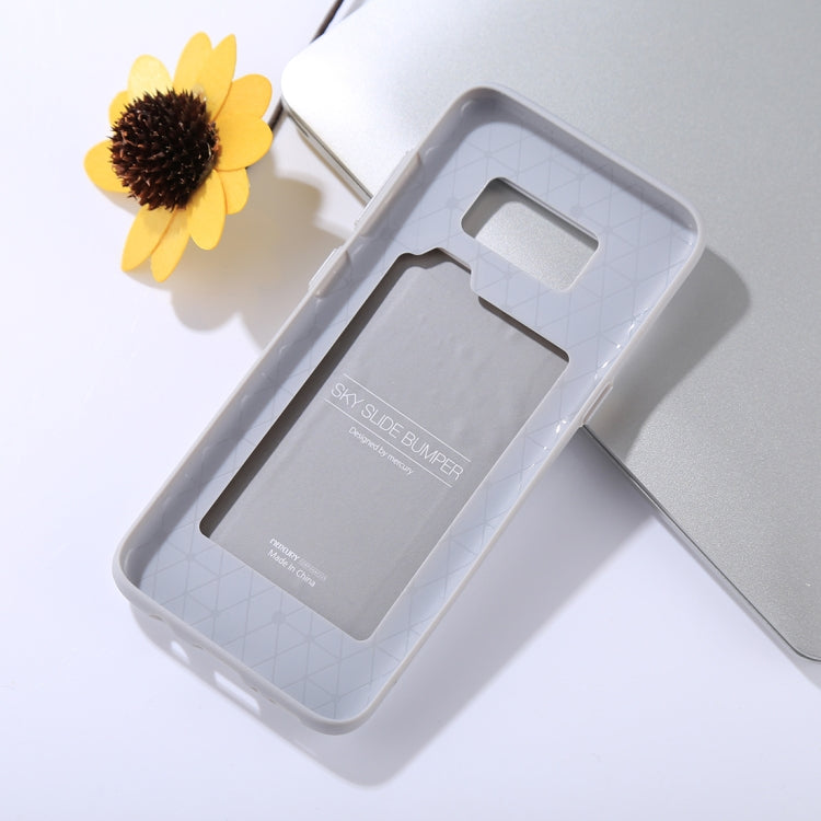 GOOSPERY for Galaxy S8 / G950 TPU + PC Sky Slide Bumper Protective Back Case with Card Slots