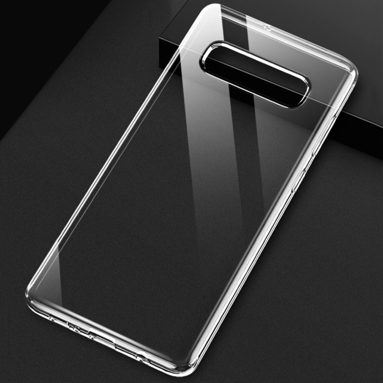 TOTUDESIGN Soft Series Droppoof TPU Protective Case for Galaxy S10 Plus (Transparent)