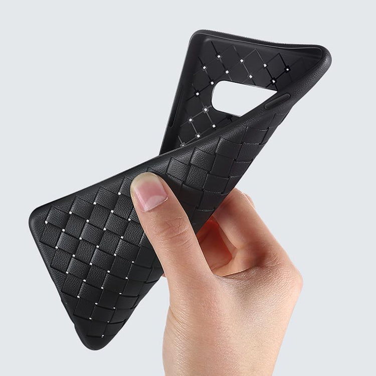 TOTUDESIGN Soft Series BV Weave TPU Protective Case for Galaxy S10 E (Blue)