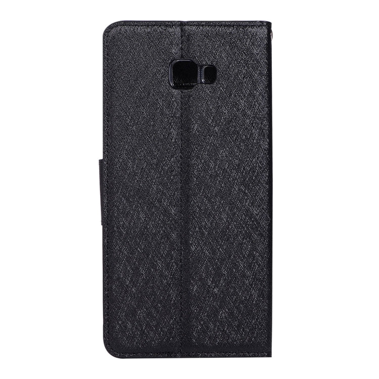 Silk Texture Horizontal Flip Leather Case for Galaxy J4+ / J4 Prime, with Holder & Card slots & Wallet & Photo Frame