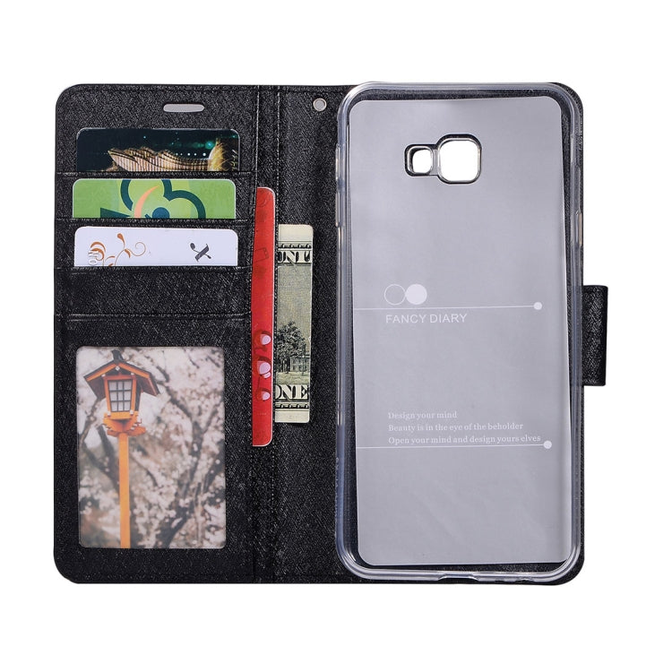 Silk Texture Horizontal Flip Leather Case for Galaxy J4+ / J4 Prime, with Holder & Card slots & Wallet & Photo Frame