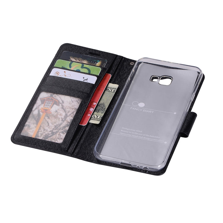 Silk Texture Horizontal Flip Leather Case for Galaxy J4+ / J4 Prime, with Holder & Card slots & Wallet & Photo Frame