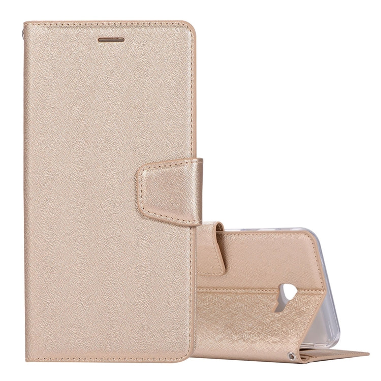 Silk Texture Horizontal Flip Leather Case for Galaxy J4+ / J4 Prime, with Holder & Card slots & Wallet & Photo Frame