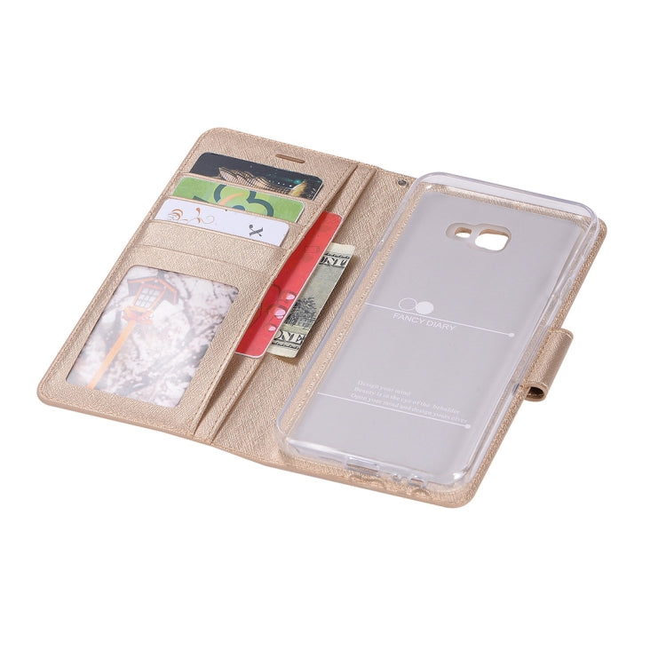 Silk Texture Horizontal Flip Leather Case for Galaxy J4+ / J4 Prime, with Holder & Card slots & Wallet & Photo Frame