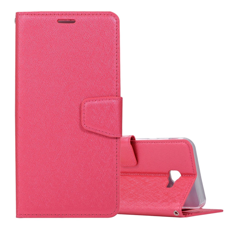 Silk Texture Horizontal Flip Leather Case for Galaxy J4+ / J4 Prime, with Holder & Card slots & Wallet & Photo Frame