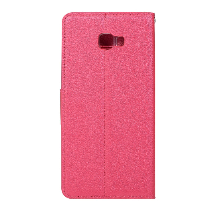 Silk Texture Horizontal Flip Leather Case for Galaxy J4+ / J4 Prime, with Holder & Card slots & Wallet & Photo Frame