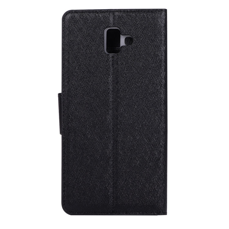 Silk Texture Horizontal Flip Leather Case for Galaxy J6+ / J6 Prime, with Holder & Card slots & Wallet & Photo Frame
