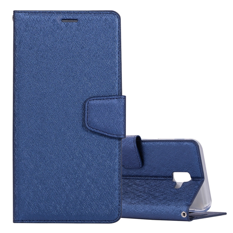 Silk Texture Horizontal Flip Leather Case for Galaxy J6+ / J6 Prime, with Holder & Card slots & Wallet & Photo Frame