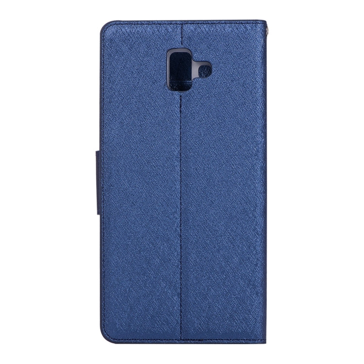 Silk Texture Horizontal Flip Leather Case for Galaxy J6+ / J6 Prime, with Holder & Card slots & Wallet & Photo Frame